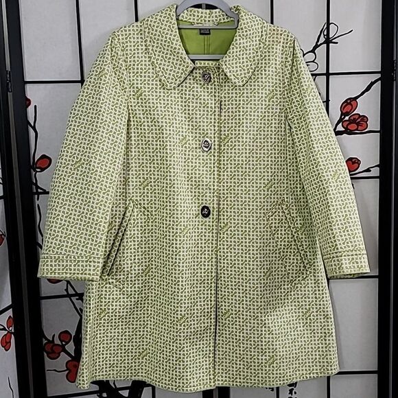 Coach 90's Turnlock Button Rain Coat - Picture 3 of 14